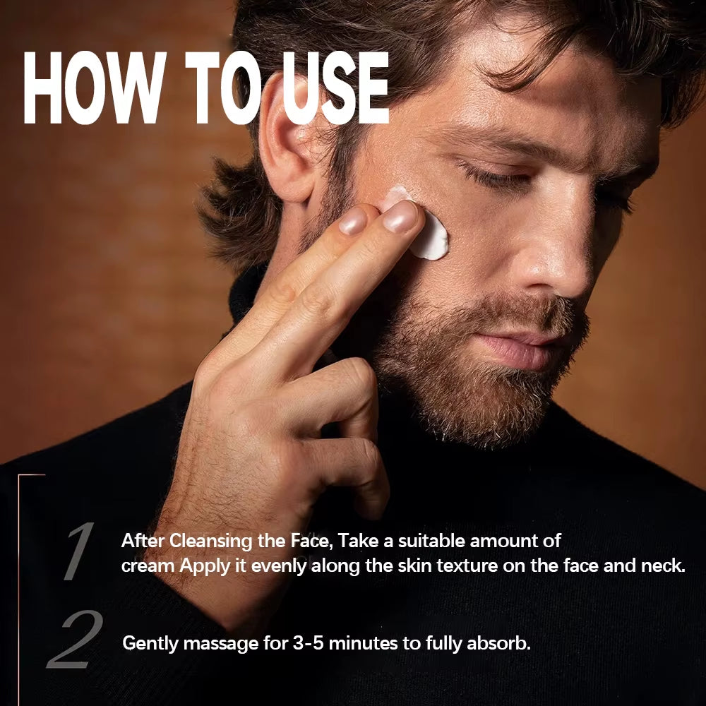 Collagen Wrinkle Remover Face Cream for Men Retinol Lifting Firming Cream Moisturizer Whitening Brighten Skin Products